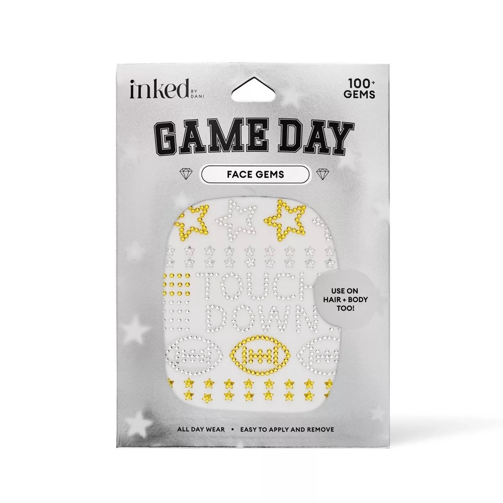 Inked by Dani Game Day Face Gems